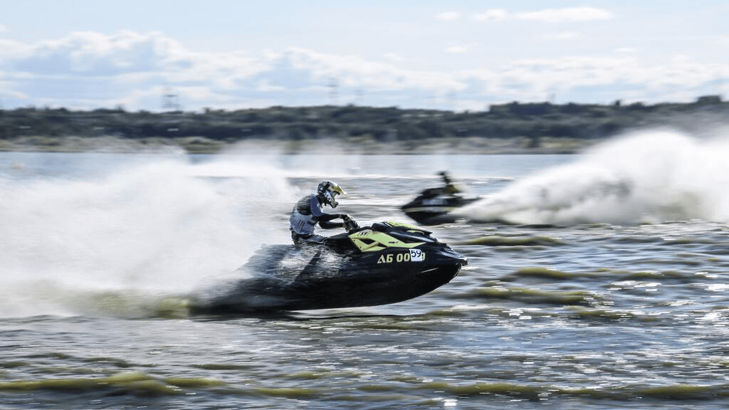 Two performance jet skis